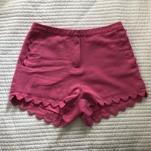 Lush scalloped shorts